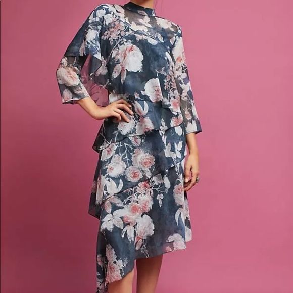 Anthropologie Dresses & Skirts - NEW Anthropologie Hemant & Nandita Sammy Tiered Floral Dress Size Large